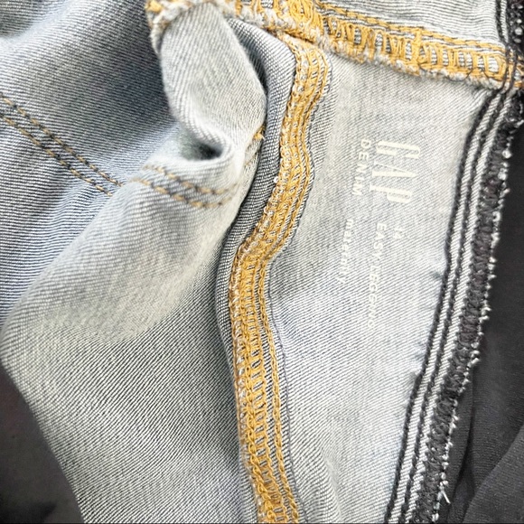 GAP MATERNITY Easy Legging cropped denimβ Jeans EUC size 14 - Picture 4 of 7